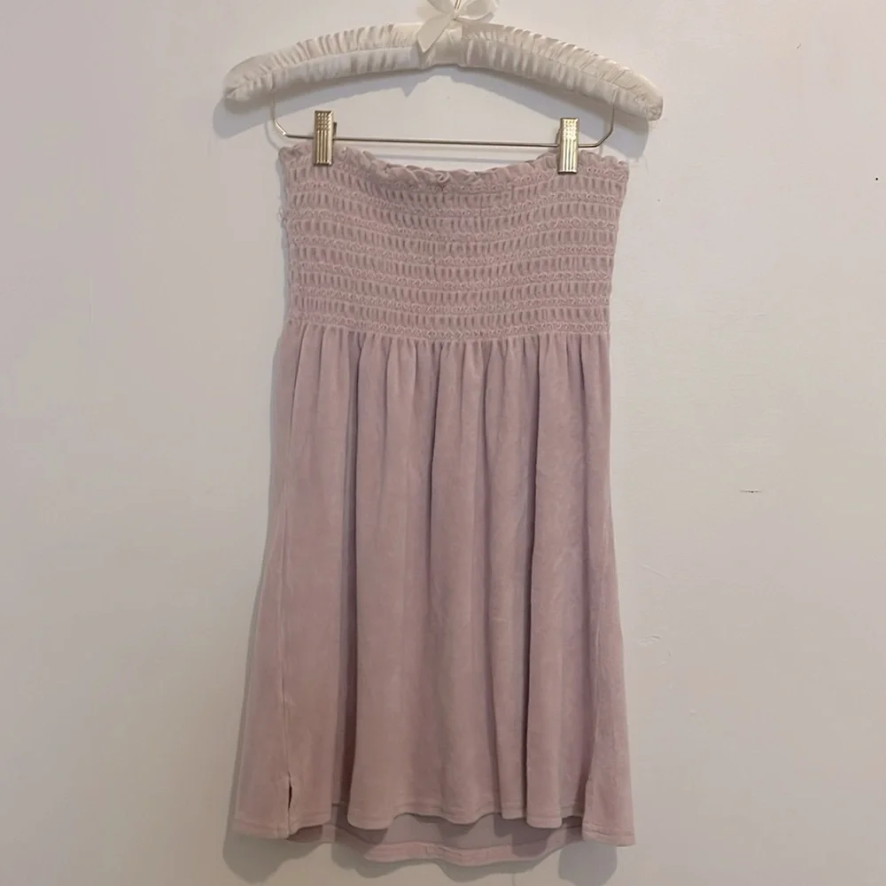 Juicy Couture smocked terry strapless dress - Pink lilac color 💗🪻 - Picture 2 of 5